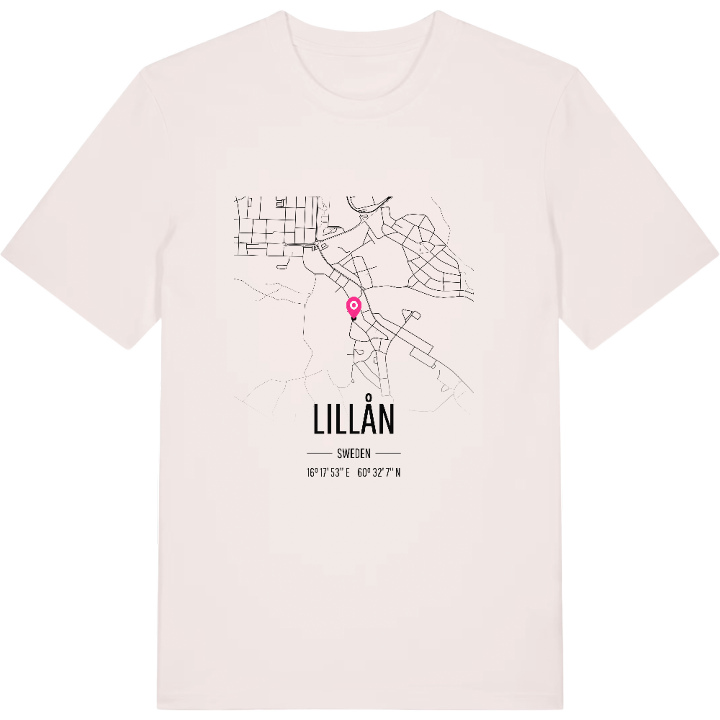 Lillån karta t-shirt – t-shirt från PinShirt