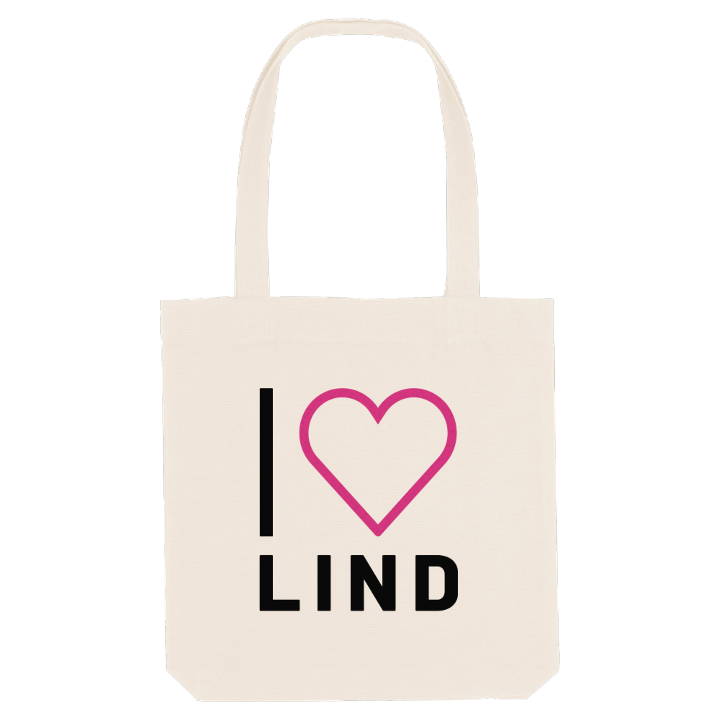 Jag älskar Lind tygkasse stort tryck – tygkasse från PinShirt