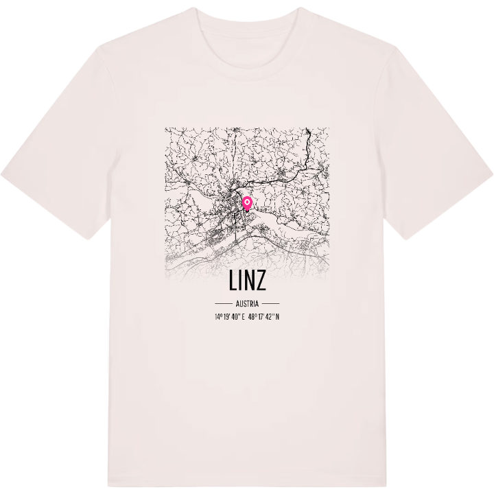 Linz karta t-shirt – t-shirt från PinShirt