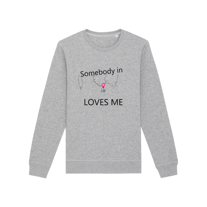 Någon i Lo älskar mig sweatshirt – sweatshirt från PinShirt