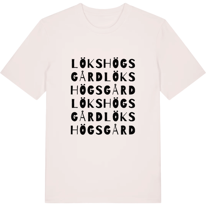 Lökshögs gård ordlek t-shirt – t-shirt från PinShirt