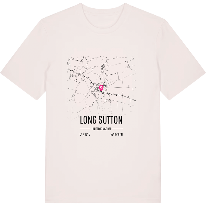 Long Sutton karta t-shirt – t-shirt från PinShirt