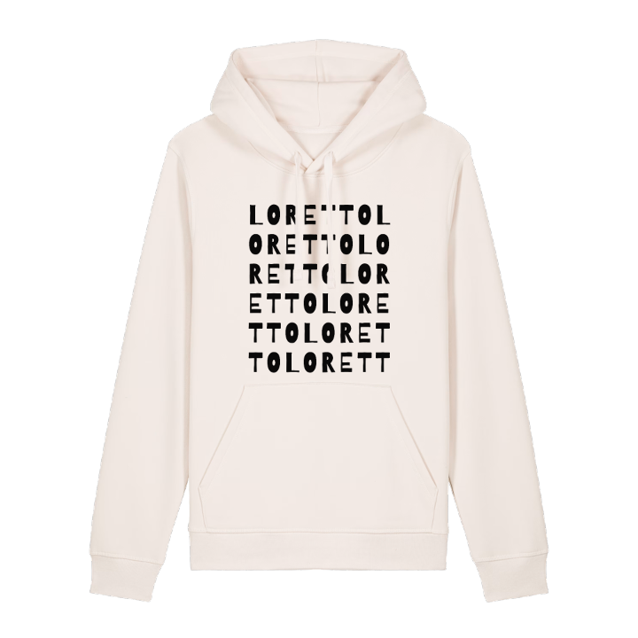 Loretto ordlek hoodie – hoodie från PinShirt