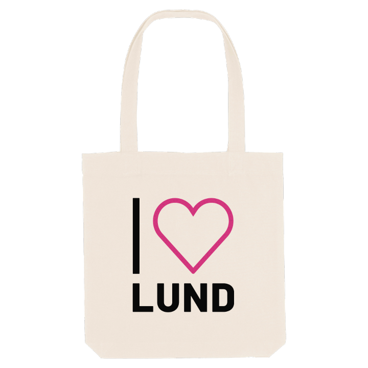 Jag älskar Lund tygkasse stort tryck – tygkasse från PinShirt