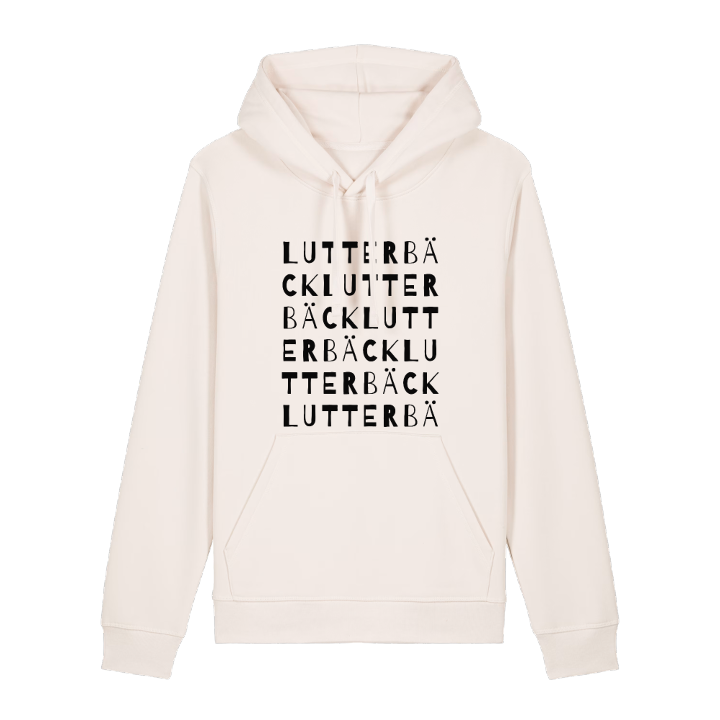 Lutterbäck ordlek hoodie – hoodie från PinShirt