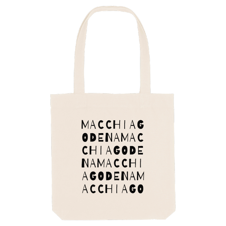 Macchiagodena ordlek tygkasse – tygkasse från PinShirt