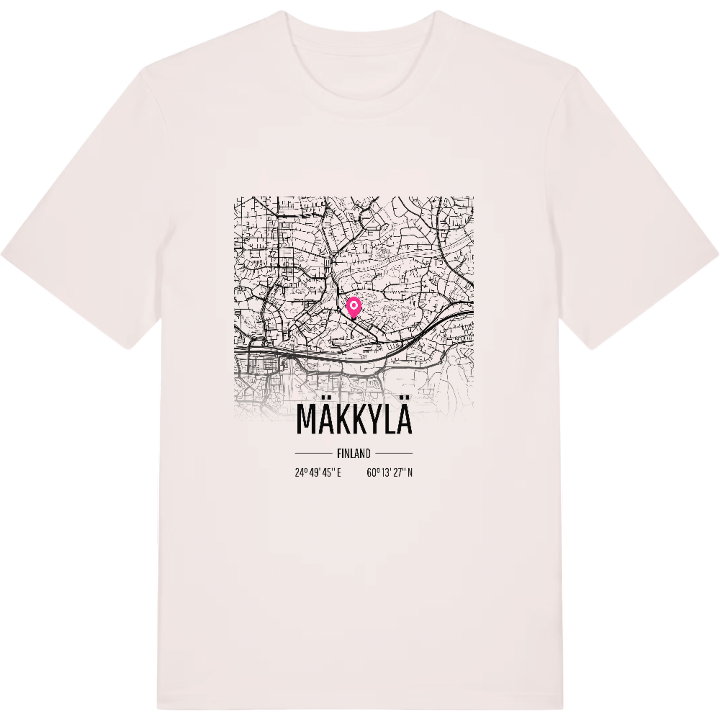 Mäkkylä karta t-shirt – t-shirt från PinShirt