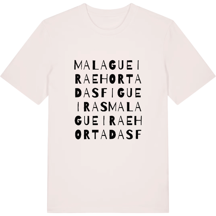 Malagueira e Horta das Figueiras ordlek t-shirt – t-shirt från PinShirt
