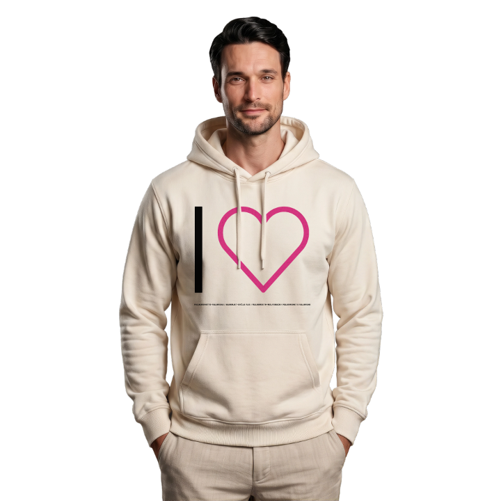 Jag älskar Malborghetto-Valbruna / Naborjet-Ovčja Vas / Malborgeth-Wolfsbach / Malborghet e Valbrune hoodie stort tryck – hoodie från PinShirt
