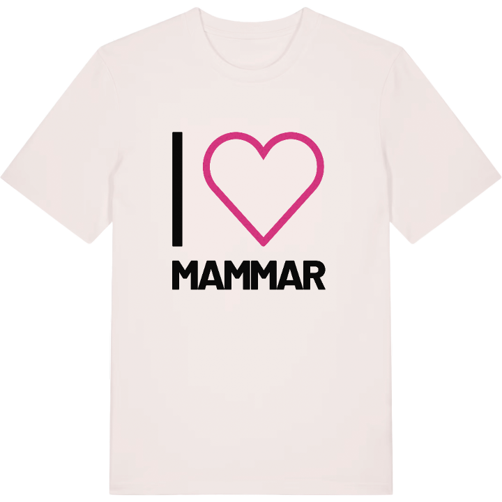 Jag älskar Mammar t-shirt stort tryck – t-shirt från PinShirt