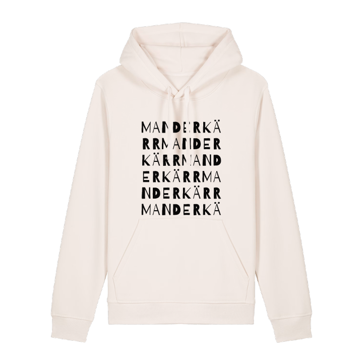 Manderkärr ordlek hoodie – hoodie från PinShirt