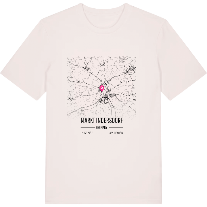 Markt Indersdorf karta t-shirt – t-shirt från PinShirt