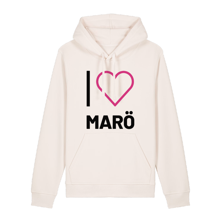 Jag älskar Marö hoodie stort tryck – hoodie från PinShirt