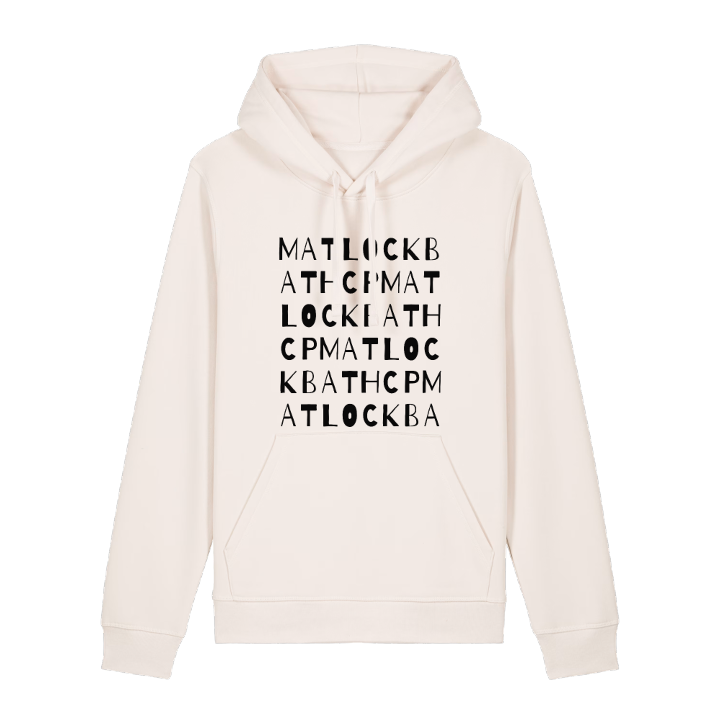 Matlock Bath CP ordlek hoodie – hoodie från PinShirt