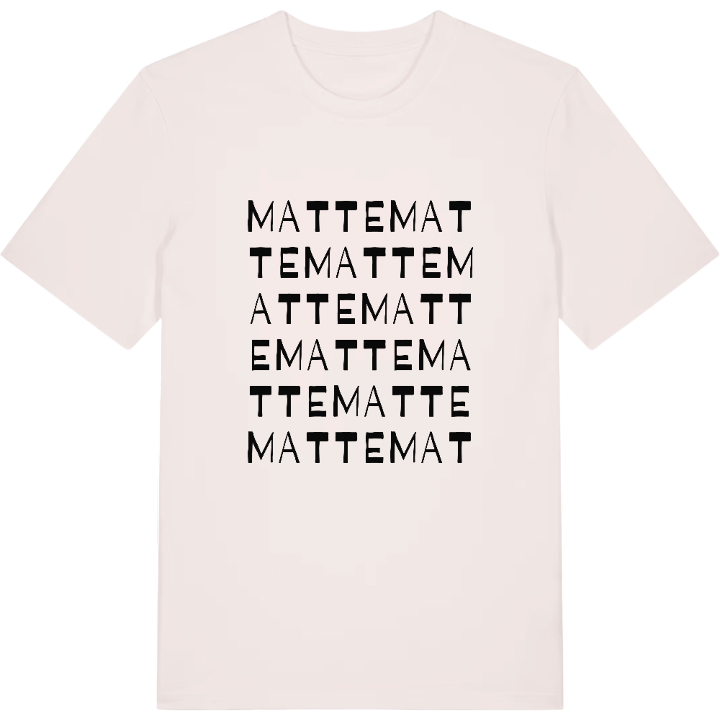 Matte ordlek t-shirt – t-shirt från PinShirt