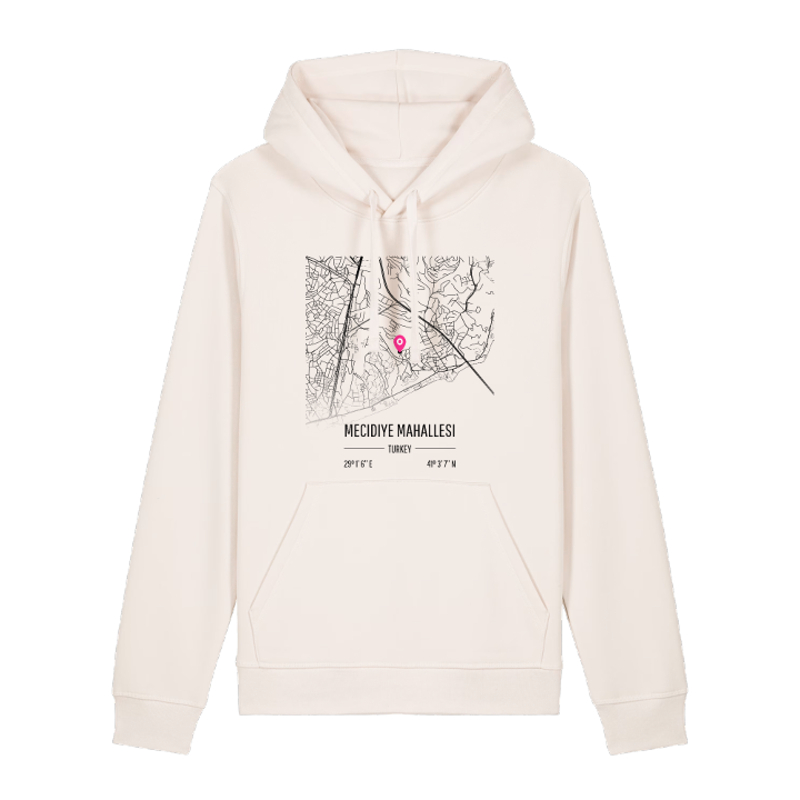 Mecidiye Mahallesi karta hoodie – hoodie från PinShirt