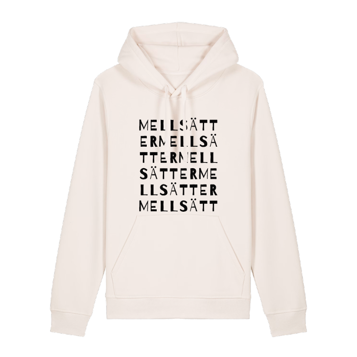 Mellsätter ordlek hoodie – hoodie från PinShirt