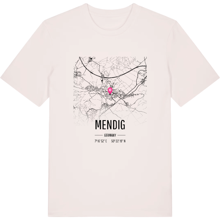 Mendig karta t-shirt – t-shirt från PinShirt