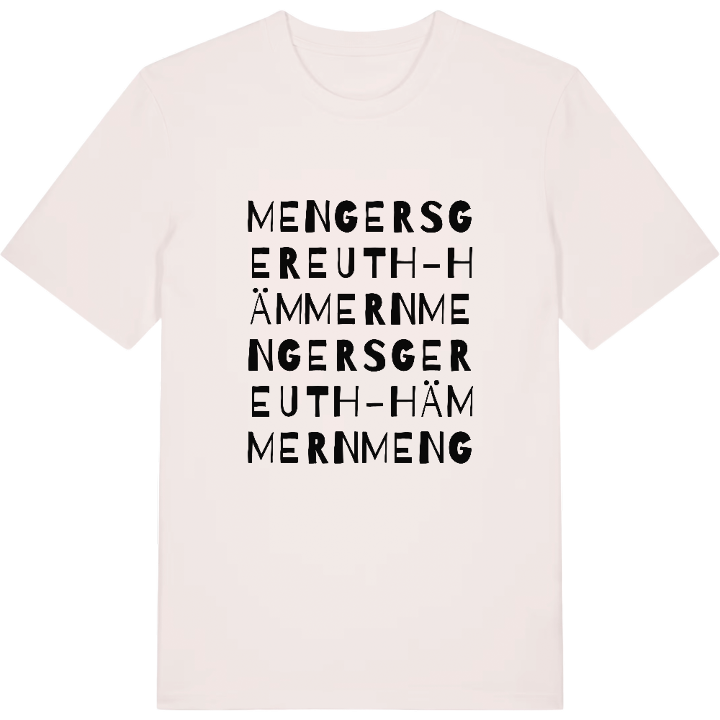 Mengersgereuth-Hämmern ordlek t-shirt – t-shirt från PinShirt