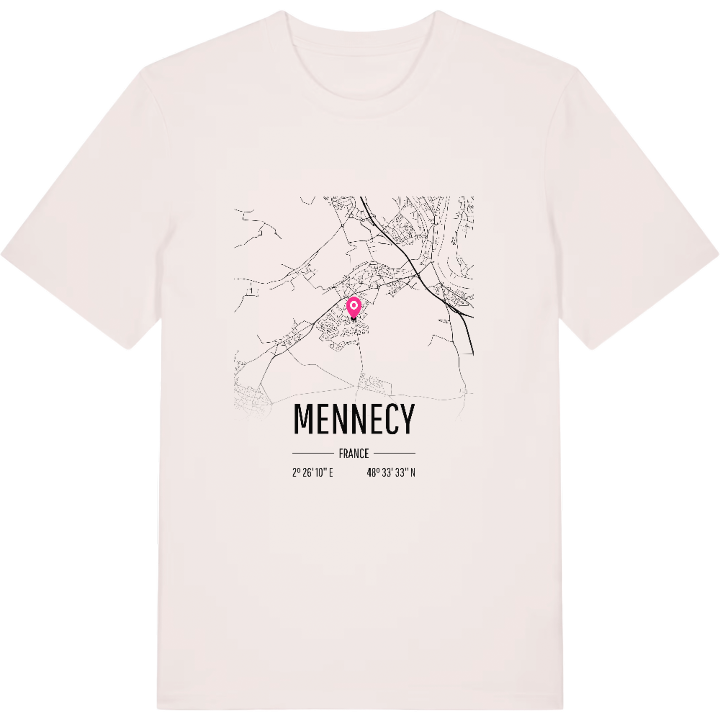 Mennecy karta t-shirt – t-shirt från PinShirt