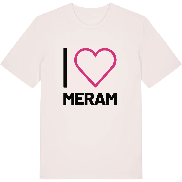 Jag älskar Meram t-shirt stort tryck – t-shirt från PinShirt