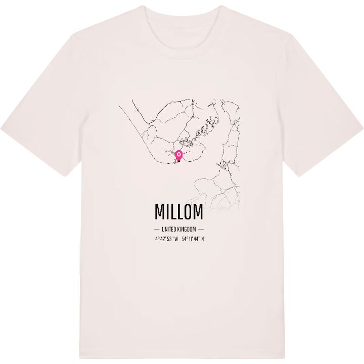 Millom karta t-shirt – t-shirt från PinShirt