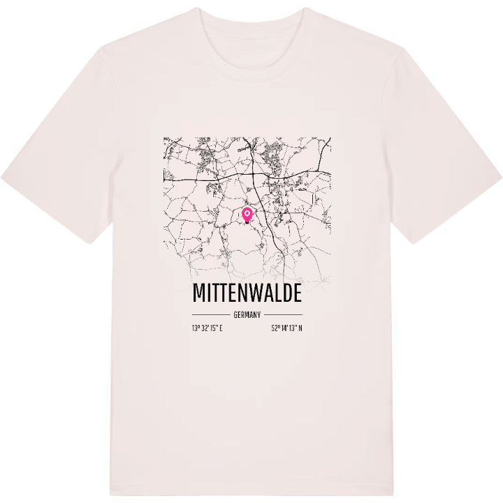 Mittenwalde karta t-shirt – t-shirt från PinShirt