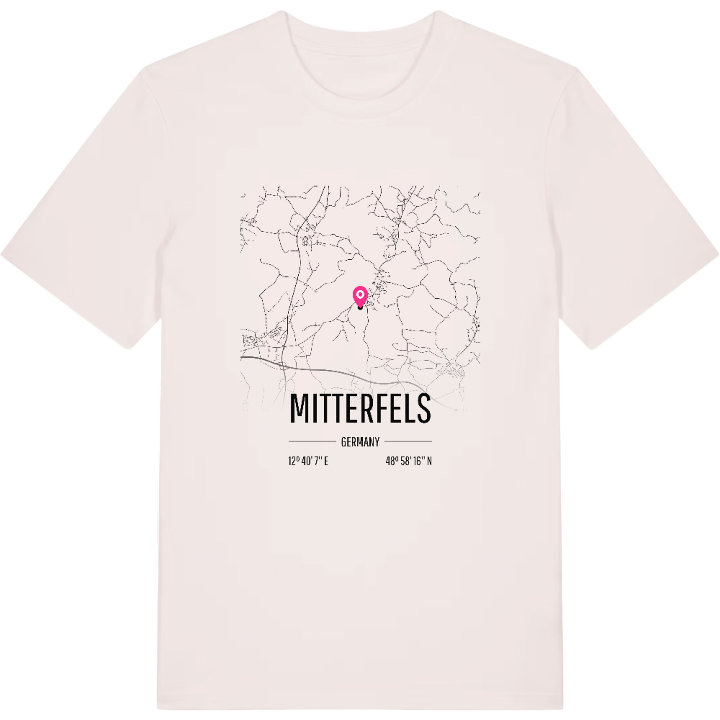 Mitterfels karta t-shirt – t-shirt från PinShirt