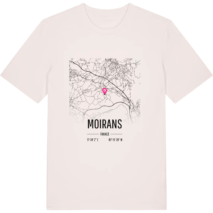 Moirans karta t-shirt – t-shirt från PinShirt