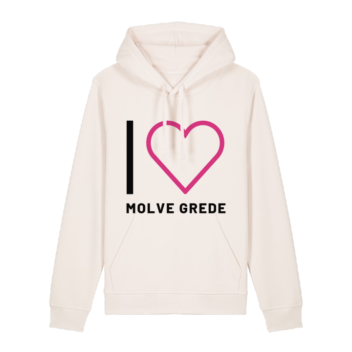 Jag älskar Molve Grede hoodie stort tryck – hoodie från PinShirt