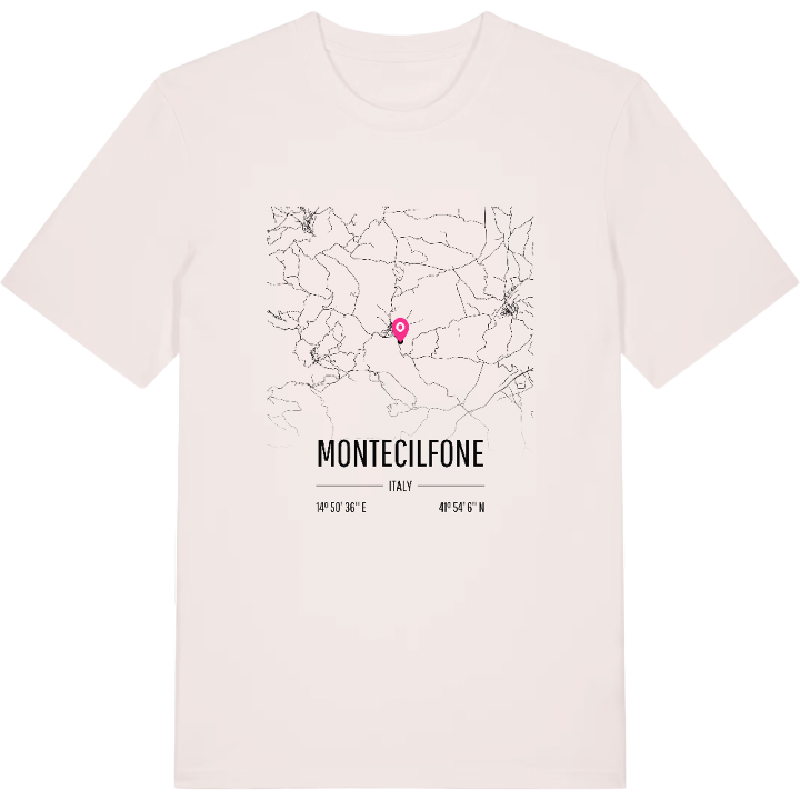 Montecilfone karta t-shirt – t-shirt från PinShirt