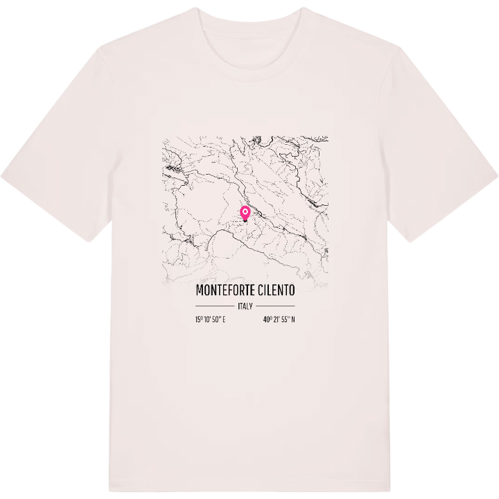 Monteforte Cilento karta t-shirt – t-shirt från PinShirt