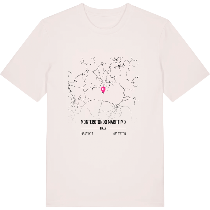 Monterotondo Marittimo karta t-shirt – t-shirt från PinShirt
