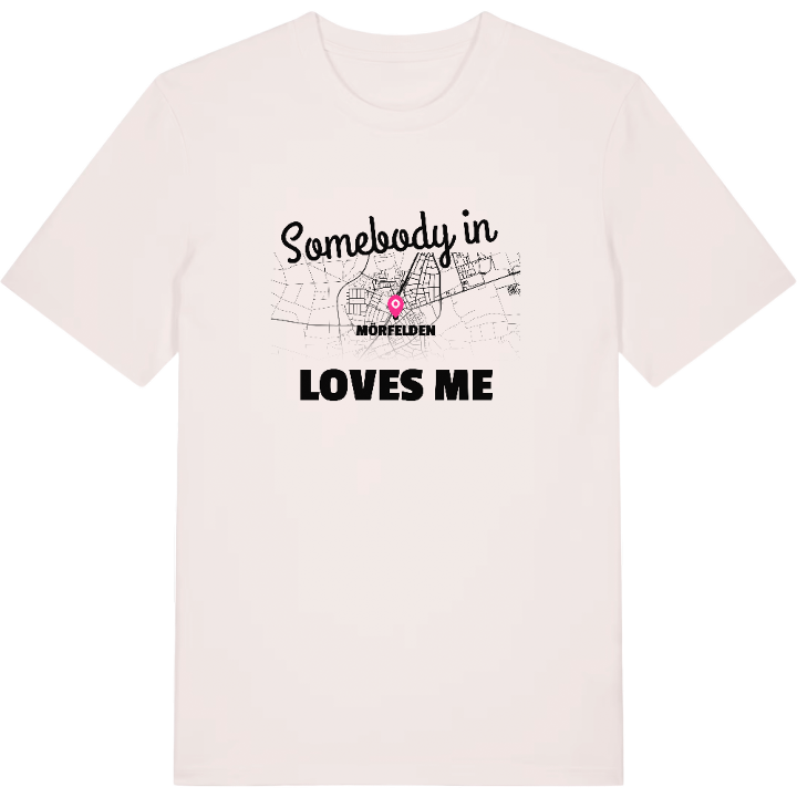 Någon i Mörfelden älskar mig t-shirt – t-shirt från PinShirt