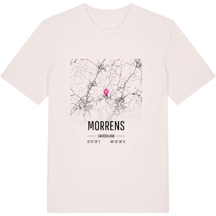 Morrens karta t-shirt – t-shirt från PinShirt