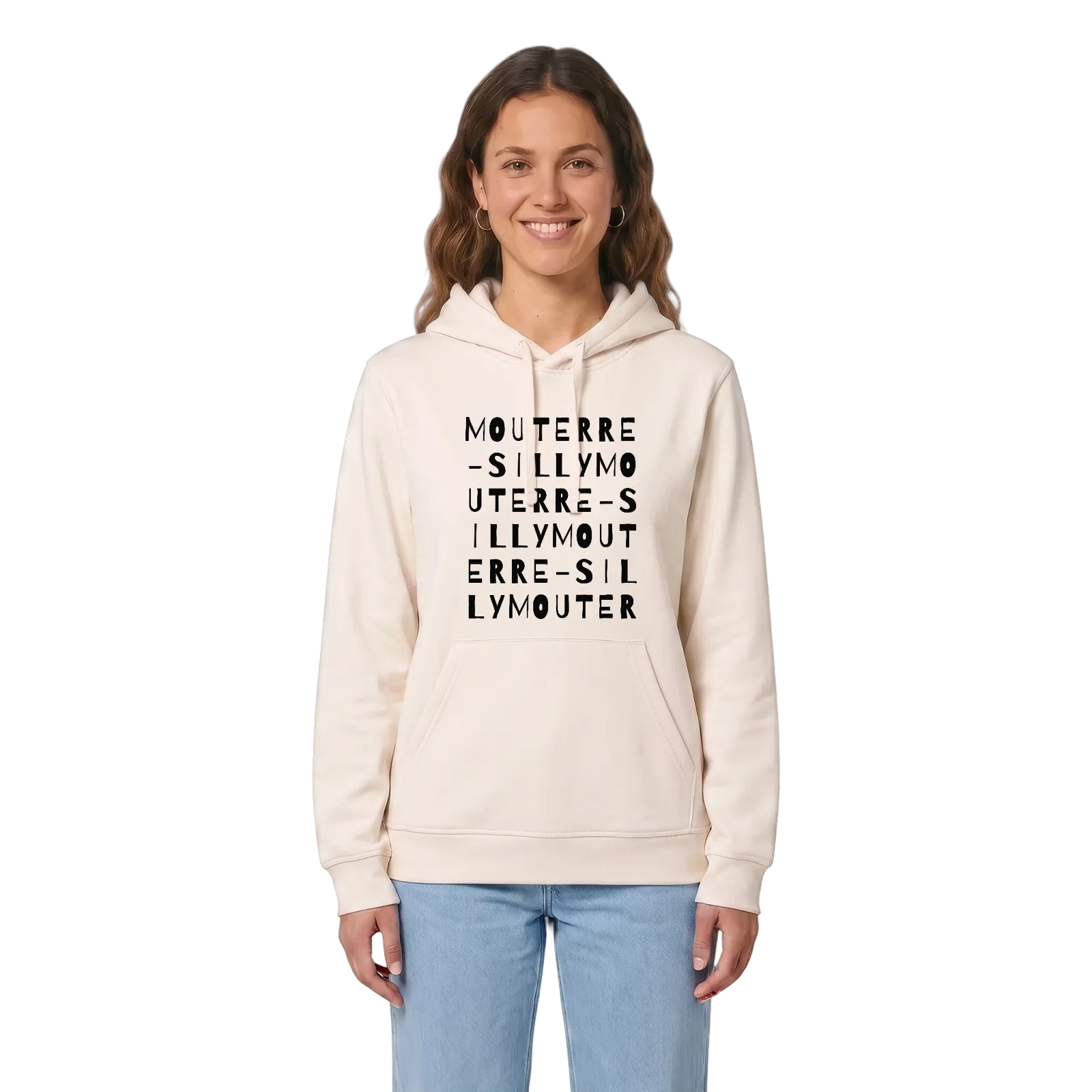 Mouterre-Silly ordlek hoodie – Vintage White, i miljö