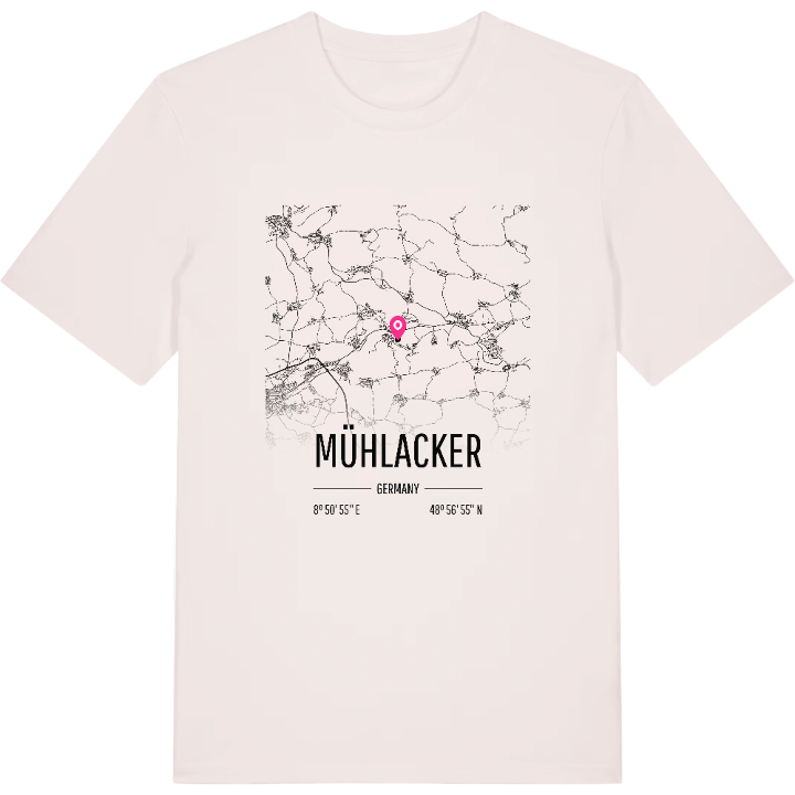Mühlacker karta t-shirt – t-shirt från PinShirt