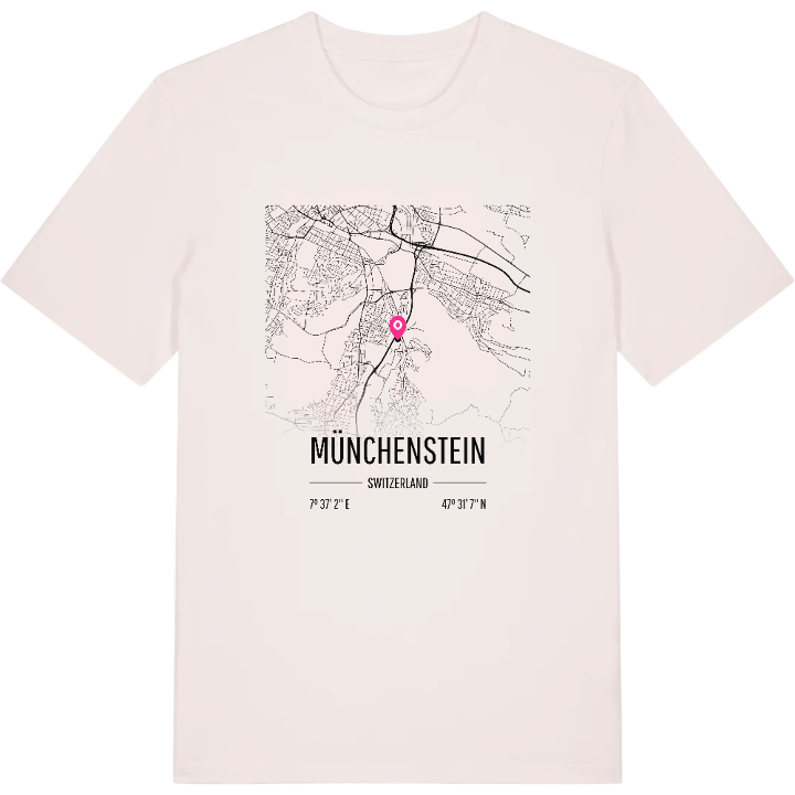 Münchenstein karta t-shirt – t-shirt från PinShirt
