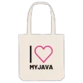 Jag älskar Myjava tygkasse stort tryck