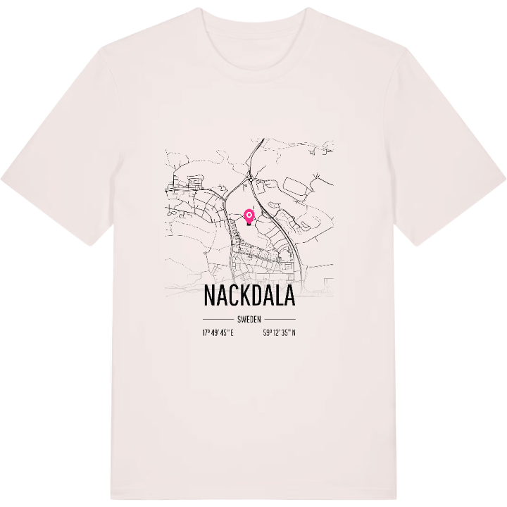 Nackdala karta t-shirt – t-shirt från PinShirt