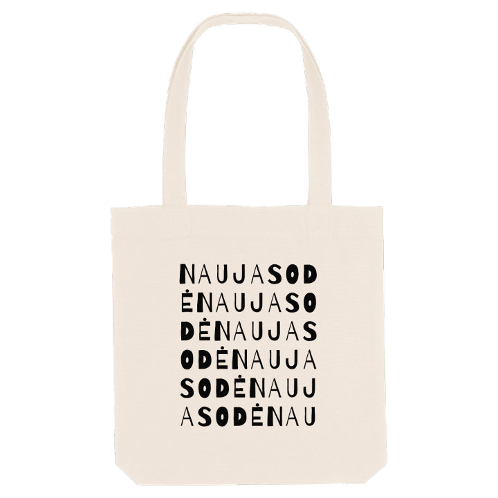 Naujasodė ordlek tygkasse – tygkasse från PinShirt