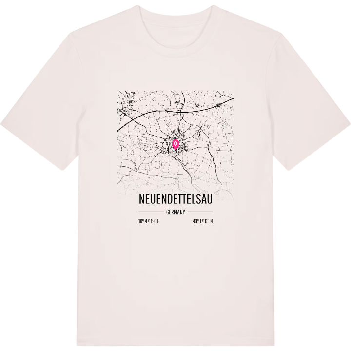 Neuendettelsau karta t-shirt – t-shirt från PinShirt