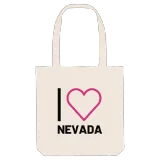Jag älskar Nevada tygkasse stort tryck