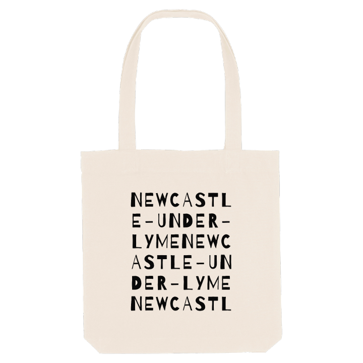 Newcastle-under-Lyme ordlek tygkasse – tygkasse från PinShirt
