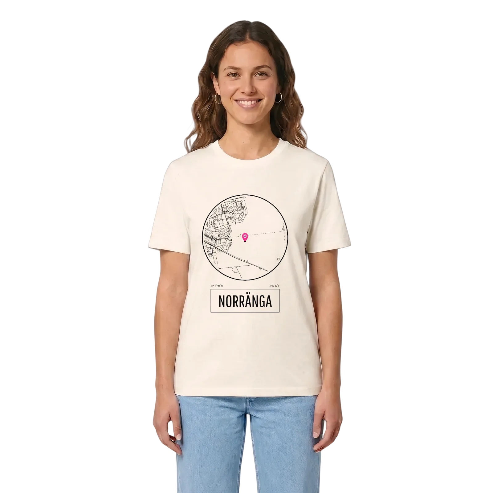 Norränga t-shirt – Vintage White, i miljö