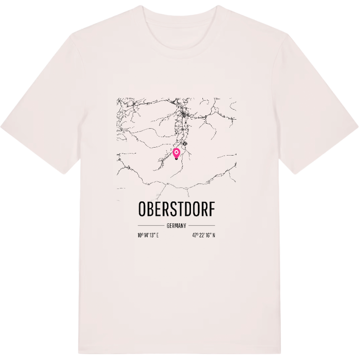 Oberstdorf karta t-shirt – t-shirt från PinShirt
