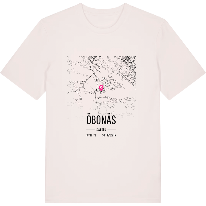 Öbonäs karta t-shirt – t-shirt från PinShirt