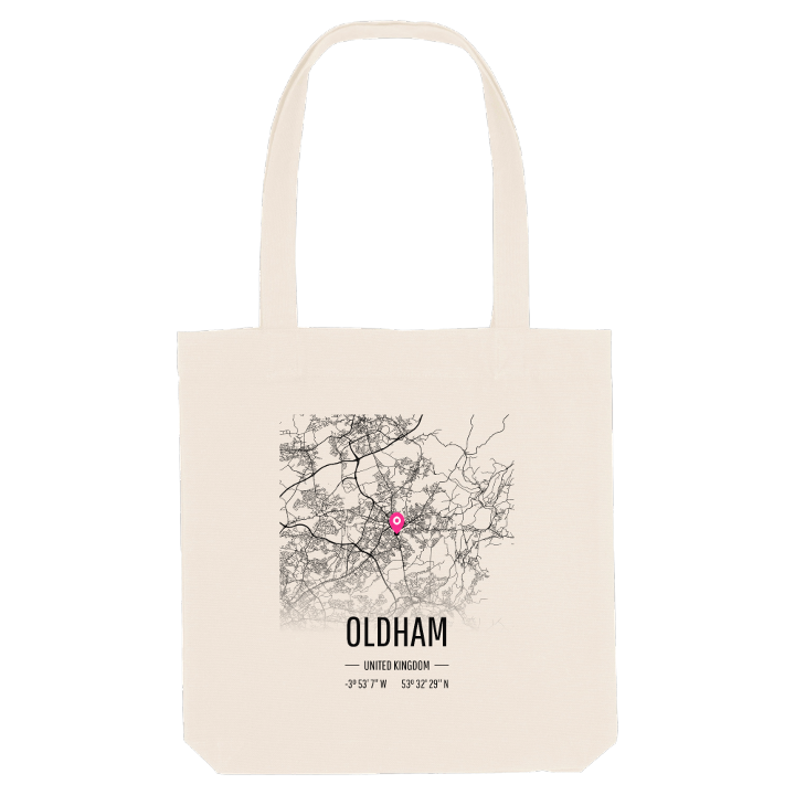 Oldham karta tygkasse – tygkasse från PinShirt