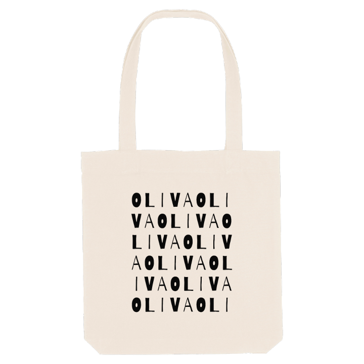 Oliva ordlek tygkasse – tygkasse från PinShirt