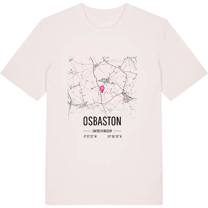 Osbaston karta t-shirt – t-shirt från PinShirt